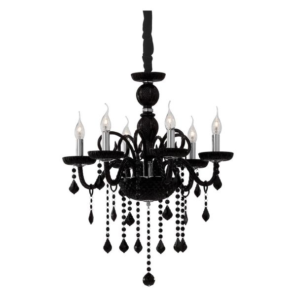 Żyrandol Ideal Lux 32504 Giudecca SP6 Nero