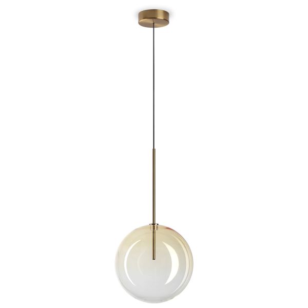 Lampa wisząca Ideal Lux 326368 Equinoxe Sp1 D25 Ambra Sfumato