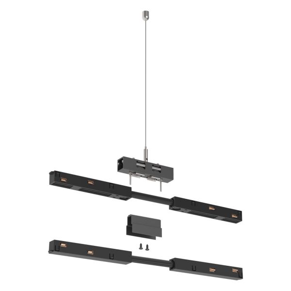 Тросовий підвіс Ideal Lux 339863 Ego Kit Bi-emission Linear Connector Cable 2 Mt Bk