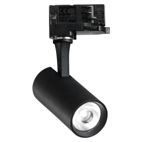 Трековий світильник Ideal Lux 340852 Fox Tr 3-phase 08w Cri90 4000k 1-10v Bk