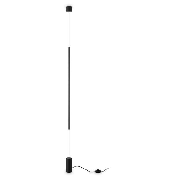 Lampa z systemem napinającym Ideal Lux 341125 Filo Pt Nero 2700k