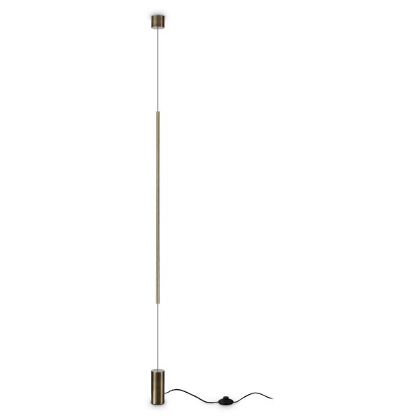 Lampa z systemem napinającym Ideal Lux 341132 Filo Pt Ottone 2700k