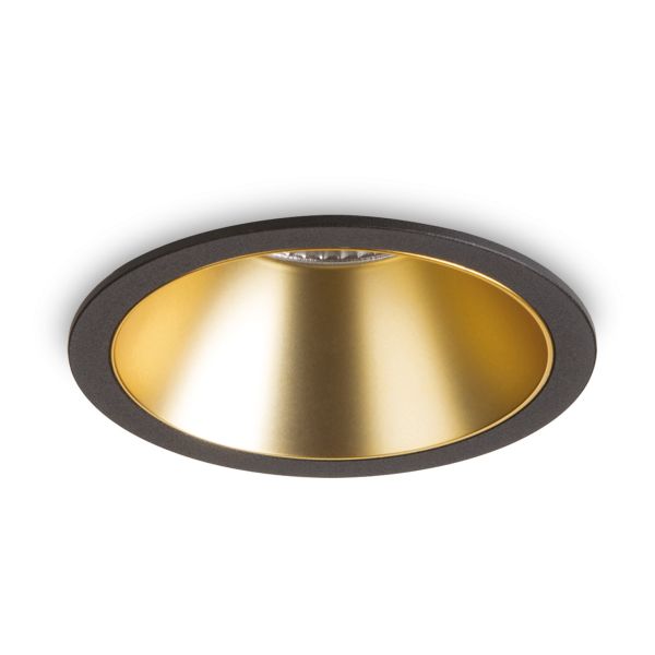 Точковий світильник Ideal Lux 341415 Game Trim Round 20w 3000k Bk Gd