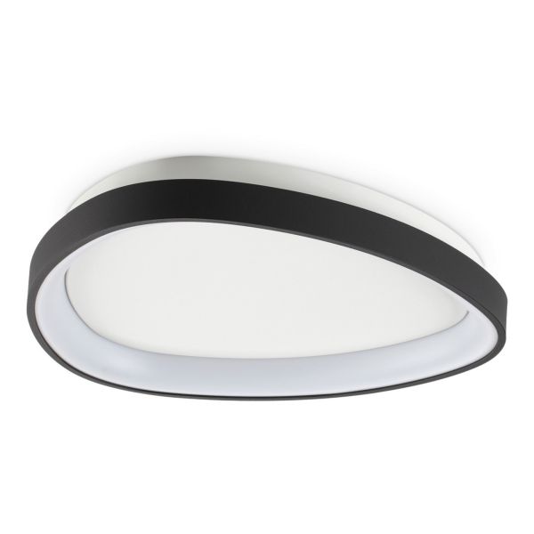 Plafon sufitowy Ideal Lux 341446 Gemini Pl D042 On-off Nero 2700k
