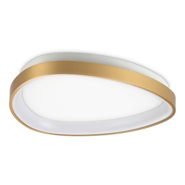 Plafon sufitowy Ideal Lux 341453 Gemini Pl D042 On-off Ottone 2700k