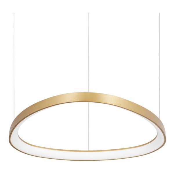 Lampa wisząca Ideal Lux 341576 Gemini Sp D061 On-off Ottone 2700k