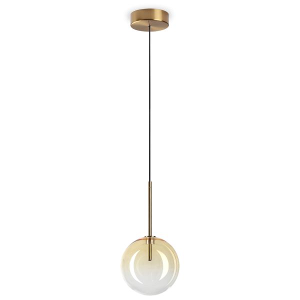 Lampa wisząca Ideal Lux 345345 Equinoxe Sp1 D15 Ambra Sfumato