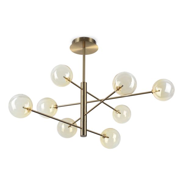 Люстра Ideal Lux 345420 Equinoxe Sp8 Ambra Sfumato