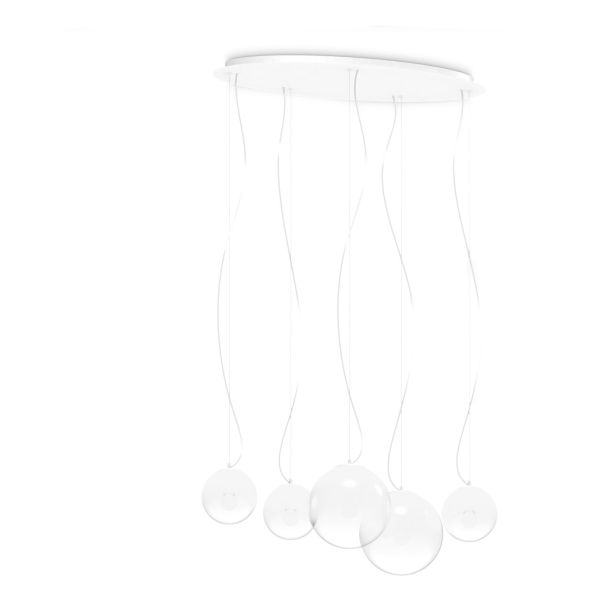 Lampa wisząca Ideal Lux 346632 Mapa Clear Sp5 Opal