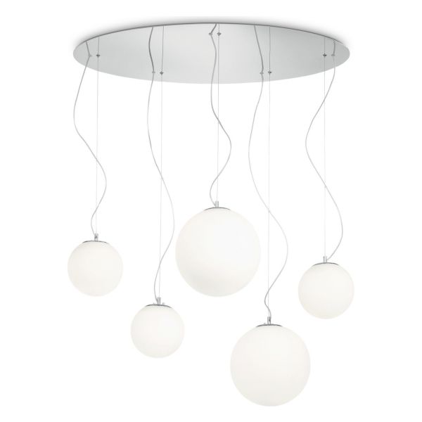 Lampa wisząca Ideal Lux 43562 Mapa Bianco SP5