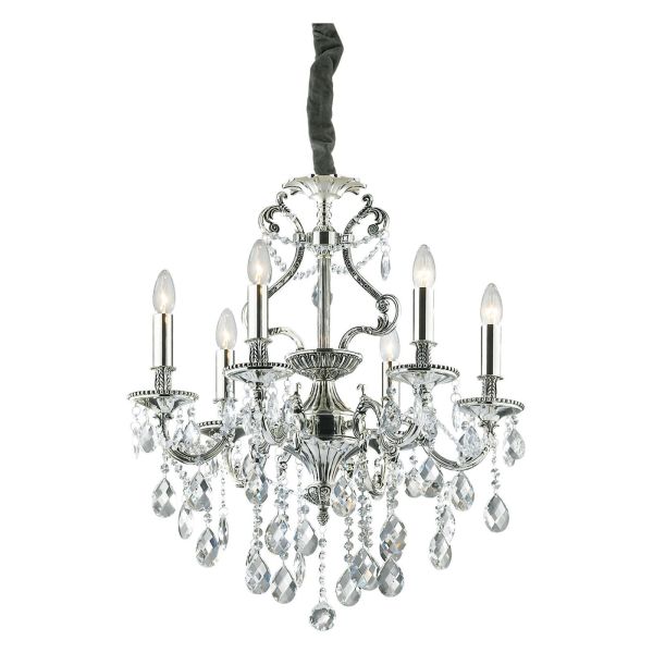 Żyrandol Ideal Lux 44927 Gioconda SP6 Argento