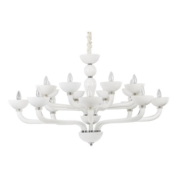 Żyrandol Ideal Lux 94120 Casanova SP16 Bianco