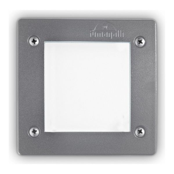 Lampa ścienna Ideal Lux 96599 Leti FI1 Square Grigio