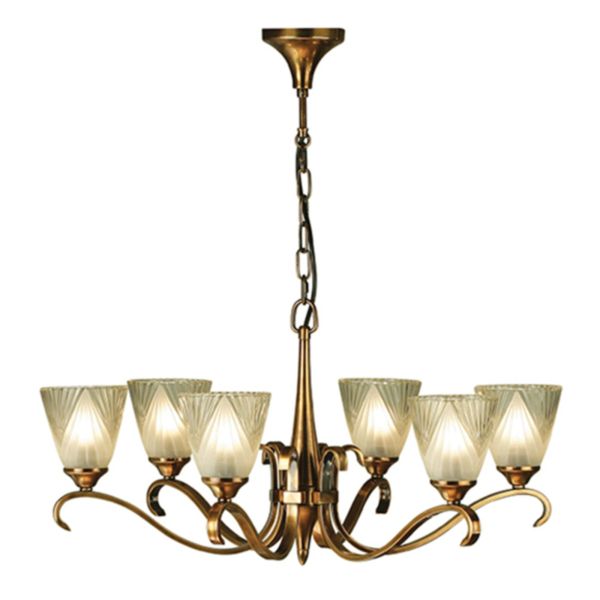 Żyrandol Interiors 1900 63437 Columbia brass