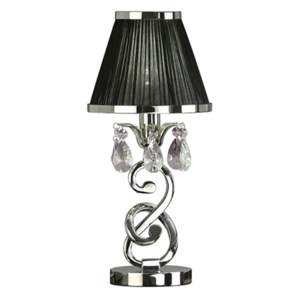 Lampa stołowa Interiors 1900 63525 Oksana nickel