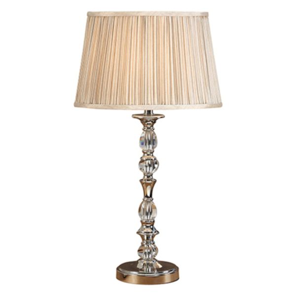 Lampa stołowa Interiors 1900 63590 Polina nickel