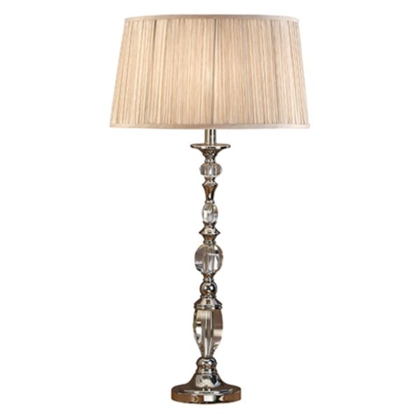 Lampa stołowa Interiors 1900 63591 Polina nickel