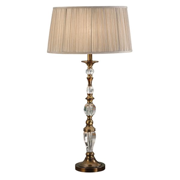 Lampa stołowa Interiors 1900 63593 Polina antique brass