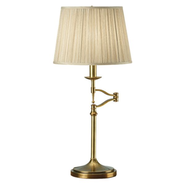 Lampa stołowa Interiors 1900 63649 Stanford antique brass