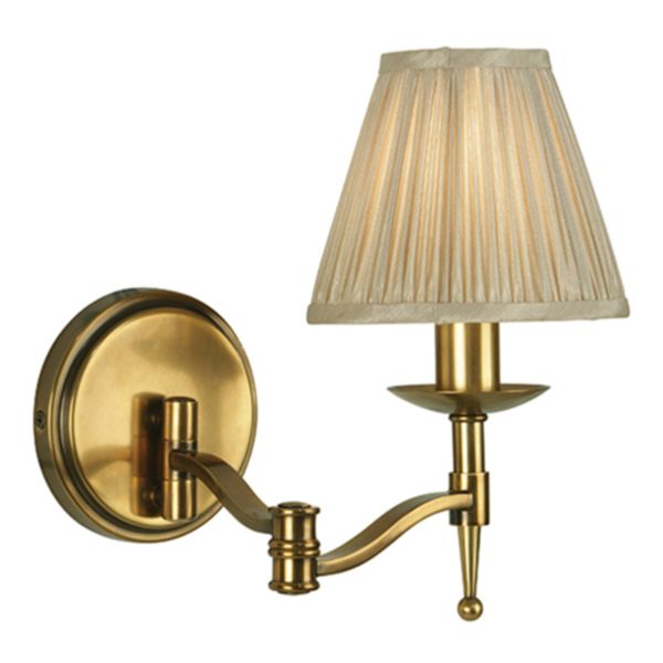 Kinkiet Interiors 1900 63655 Stanford antique brass