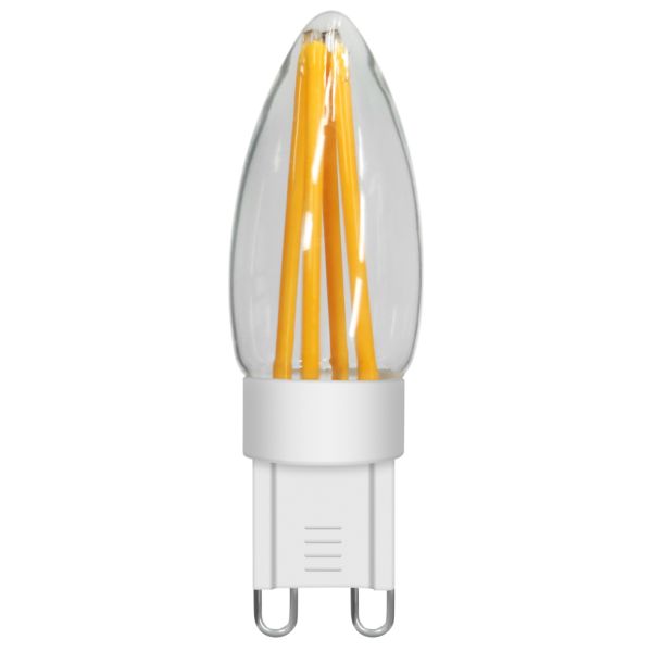 Żarówka ledowa kompatybilna ze ściemniaczem Italux 955-G9-FL-DIM-27K moc 3W z gwintem G9, temperatura barwowa — 2700K