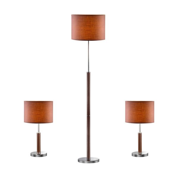 Lampa podłogowa Italux 97031-3BR KOMPLET Barnett