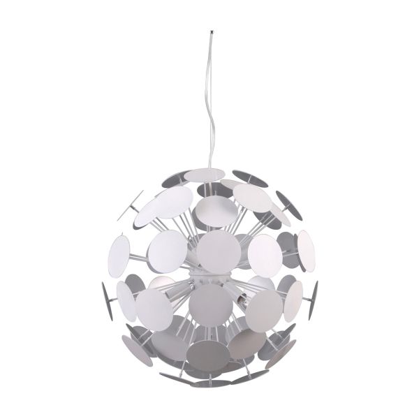 Lampa wisząca Italux AD20180/6 WH+SILV Mailone