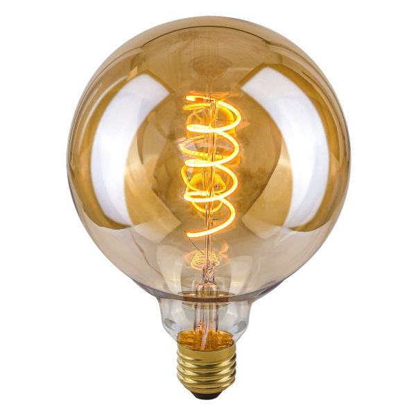 Żarówka ledowa Italux LDS-G125-SA G125 moc 4W. Rozmiar — G125 z gwintem E27, temperatura barwowa — 2200K