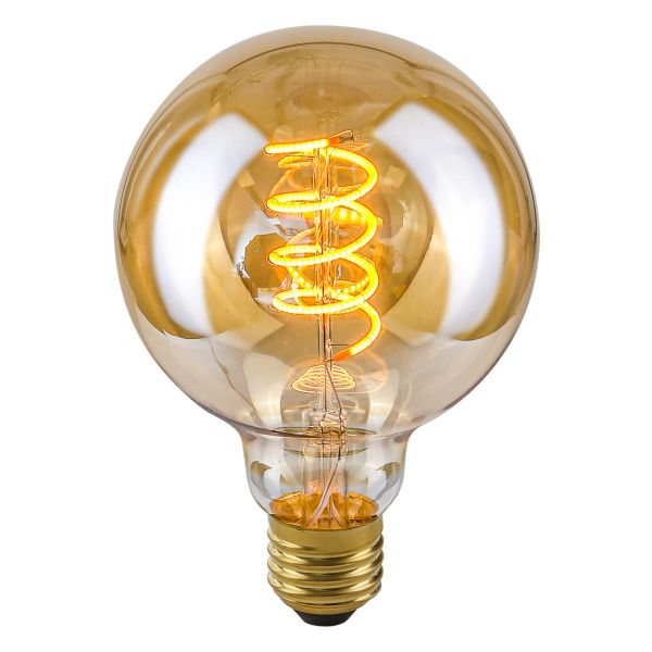 Żarówka ledowa Italux LDS-G95-SA G95 moc 4W. Rozmiar — G95 z gwintem E27, temperatura barwowa — 2200K