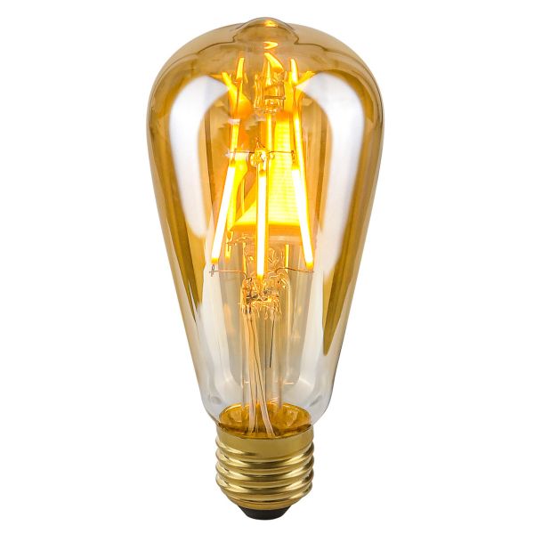 Żarówka ledowa Italux LDS-ST64-A ST64 moc 4W. Rozmiar — ST64 z gwintem E27, temperatura barwowa — 2200K