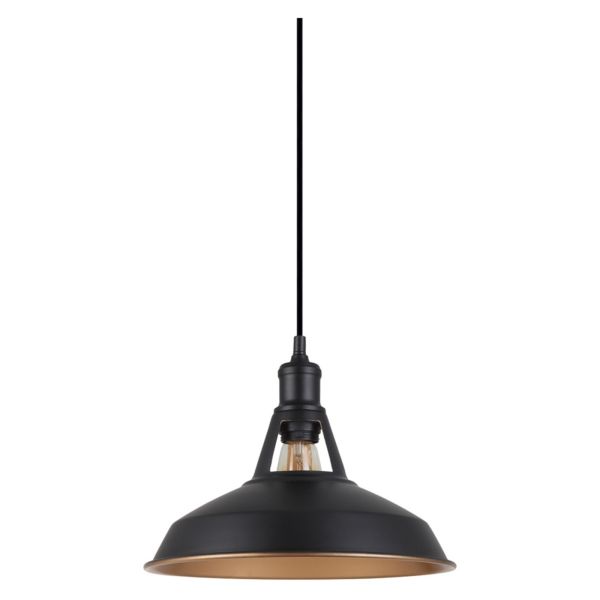 Lampa wisząca Italux MDM-2315/1 M BK+GD Freya