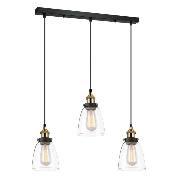 Lampa wisząca Italux MDM-2563/3 GD+CL Francis