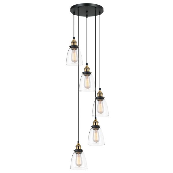 Lampa wisząca Italux MDM-2563/5 GD+CL Francis