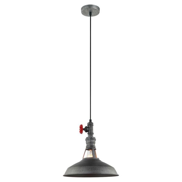 Підвісний світильник Italux MDM-2781/1 GR+BK Garibaldo