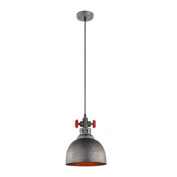 Lampa wisząca Italux MDM-2790/1 GR+BK Scrulo