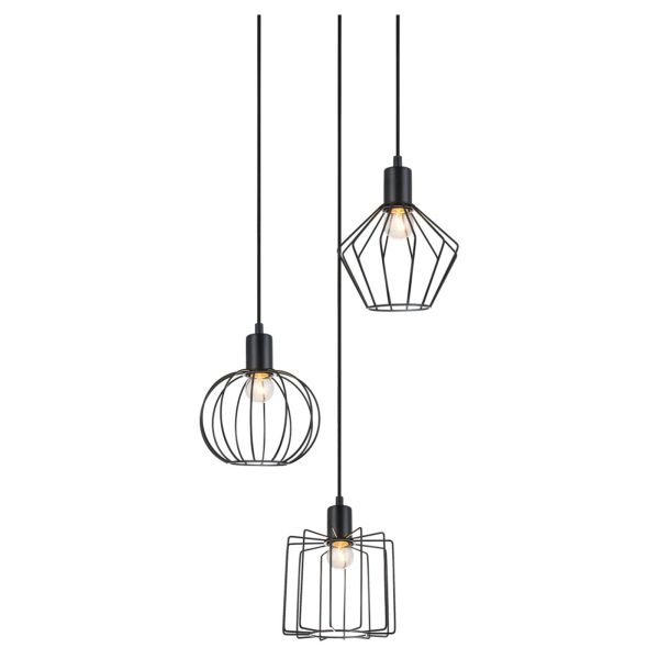 Lampa wisząca Italux MDM-3345-3 BK Gervais