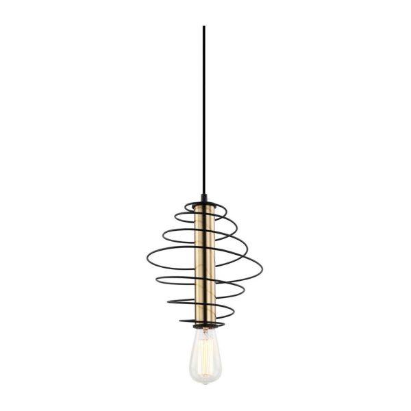 Lampa wisząca Italux MDM-3932/1 BK+BRO Mirren