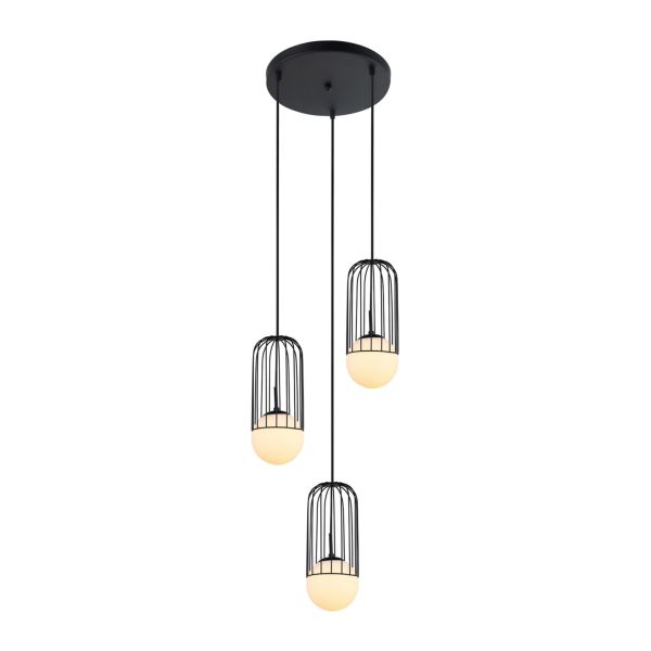Lampa wisząca Italux MDM-3939-3 BK Matty