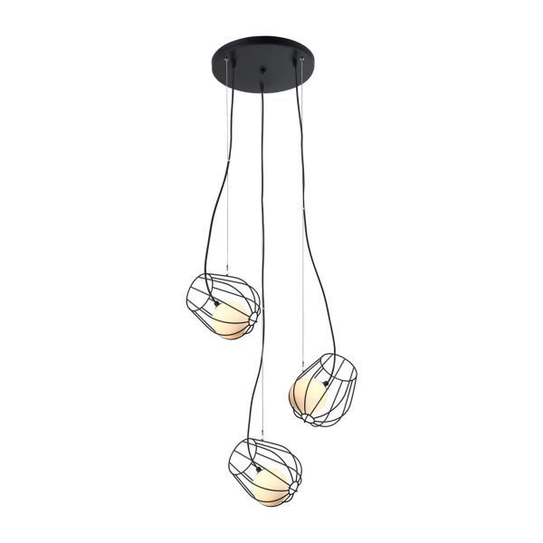 Lampa wisząca Italux MDM-3942/3 BK Melisa