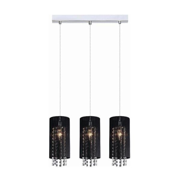 Lampa wisząca Italux MDM1787/3 BK Lana