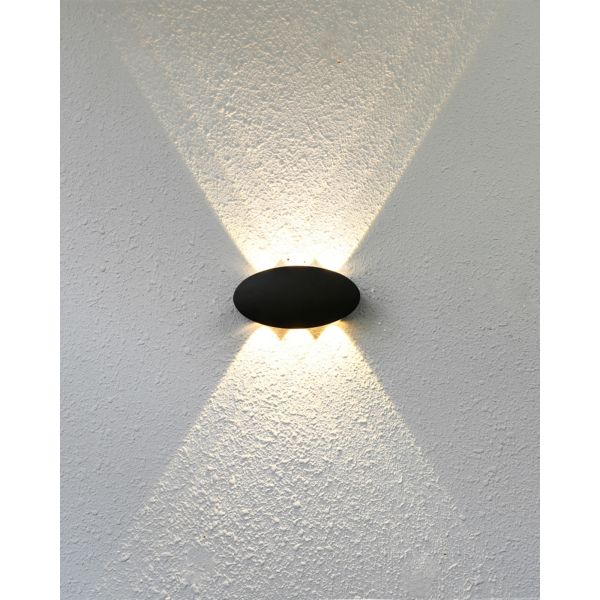 Lampa ścienna Italux OWL-55034-BK Pontas