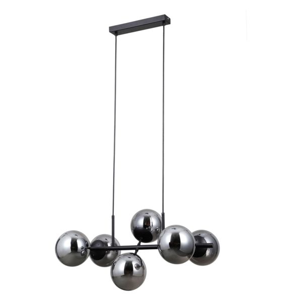 Lampa wisząca Italux PND-1098-6-BK Molite