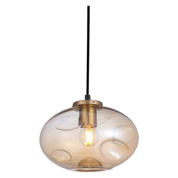 Lampa wisząca Italux PND-112038-1-BRO+AMB Hatella