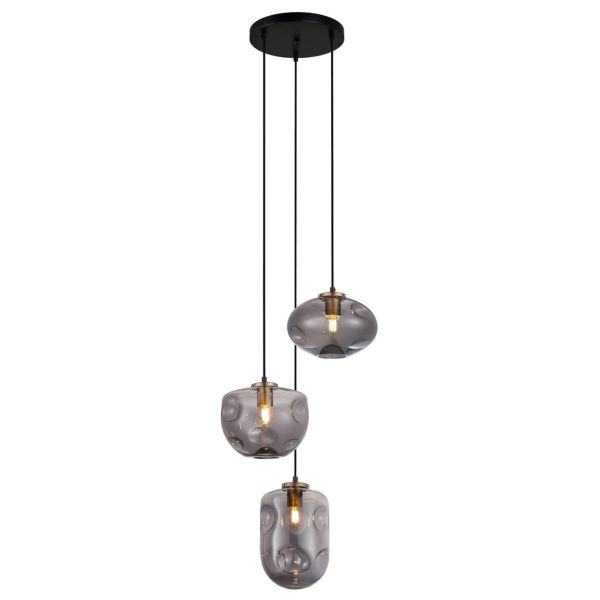 Lampa wisząca Italux PND-112038-3A-BRO+SG Hatella