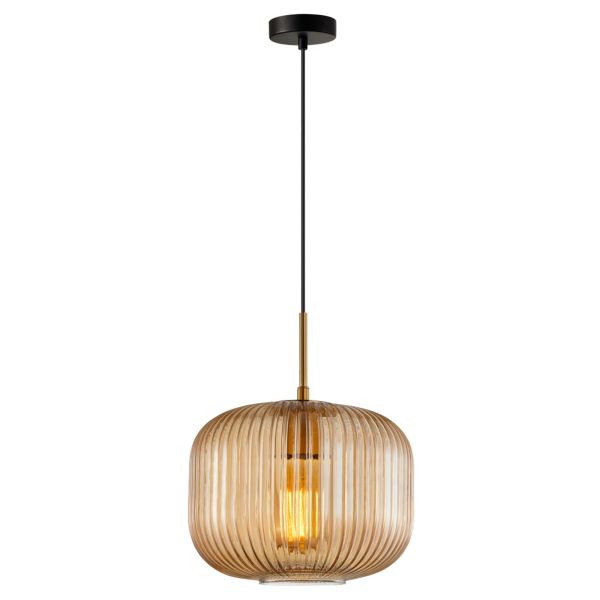 Lampa wisząca Italux PND-26476-1-BRO-AMB Gavino