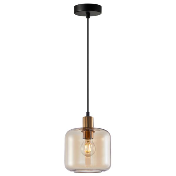 Lampa wisząca Italux PND-29257A-1-BRO-AMB Zona