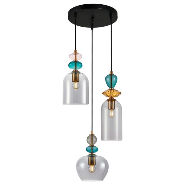 Lampa wisząca Italux PND-30263-3A-BRO-SG Busco