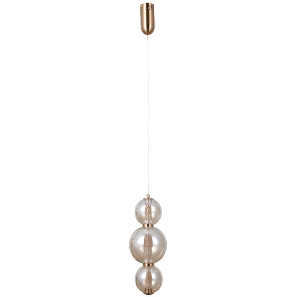 Lampa wisząca Italux PND-34359-3V-HBR-AMB Butero