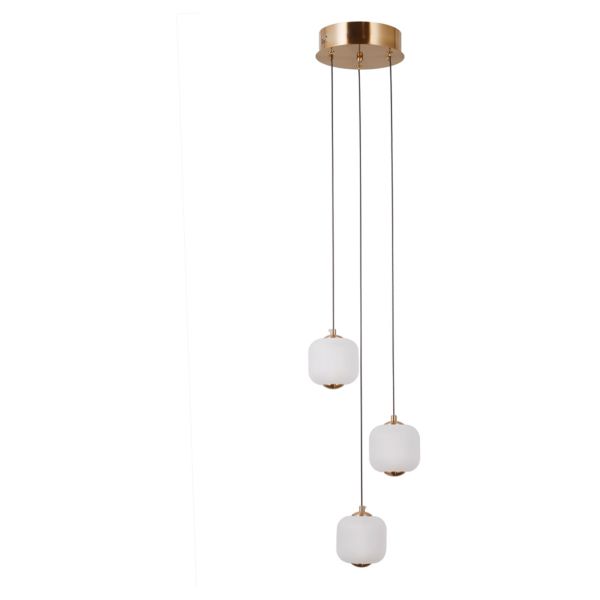 Lampa wisząca Italux PND-34362-3-HBR-OPAL Ganti