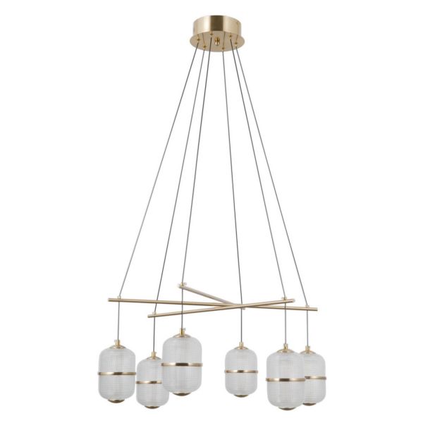 Підвісний світильник Italux PND-34375-6-HBR Alani